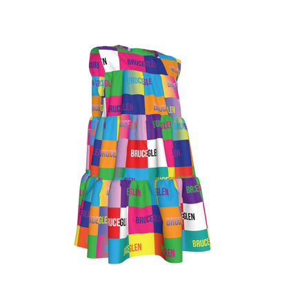 BruceGlen Logo Blocks Kid's Tiered Dress
