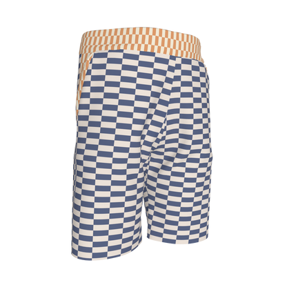 Blue & Yellow Gingham Shorts