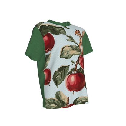 Apple Tree & Squirrel Tee in Green