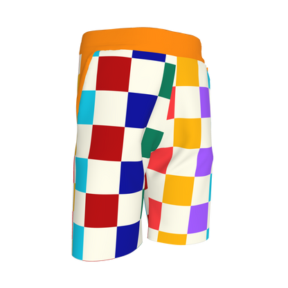 Large Colorblock Knit Shorts