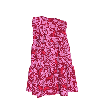 Magenta Flower Dress