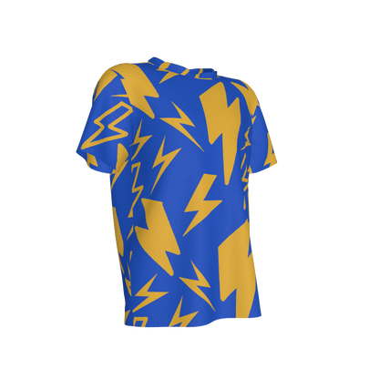 Kid's Pocket T-Shirt in Super Thunder Blue in Cotton Spandex Lightweight Jersey