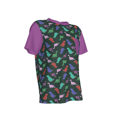 Purple Dino Party Pocket T-Shirt