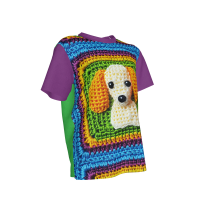 Knit Dog Pearl Tee